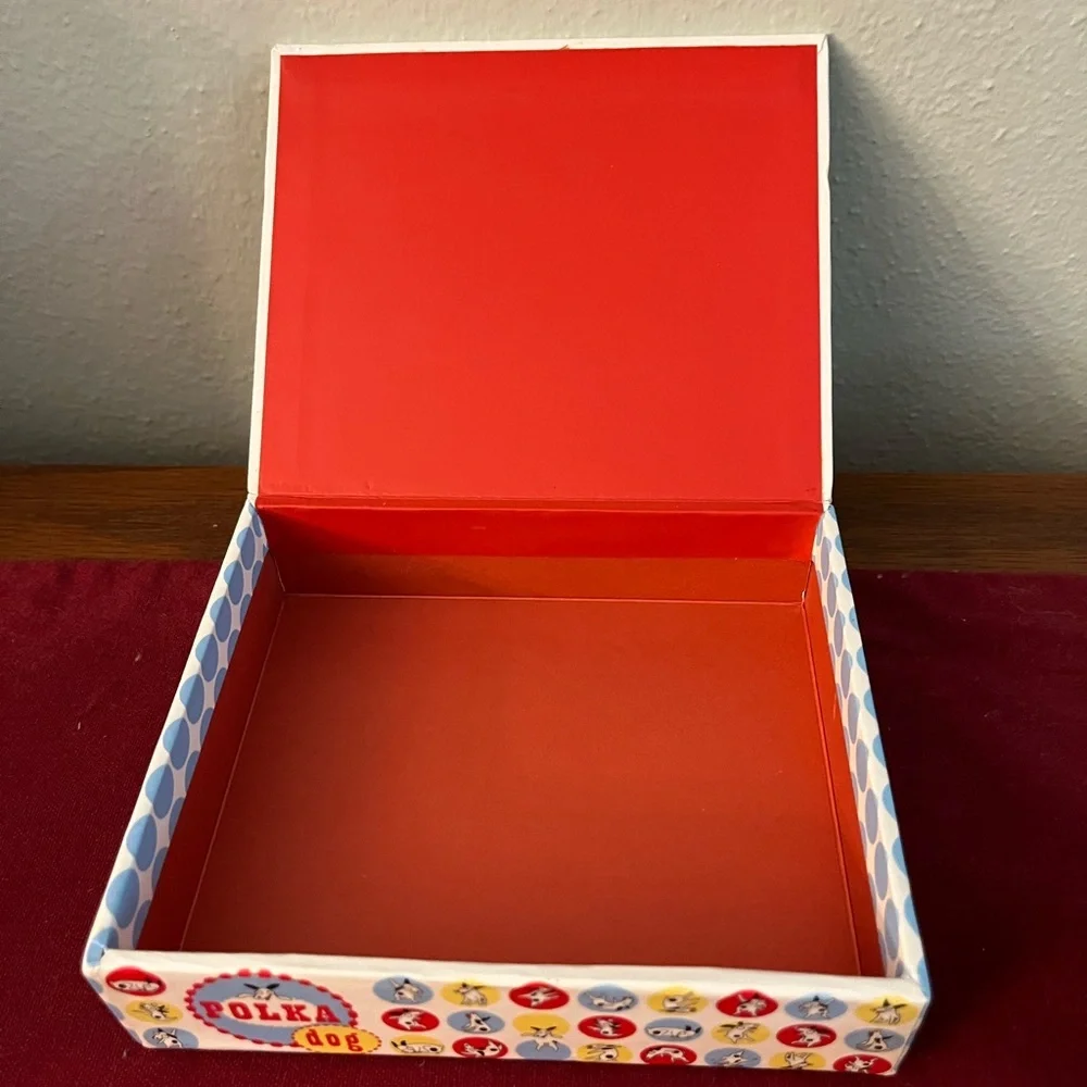 NEW teNeues - 20 QuickNotes Polka Dog Notecards with Box Blank Inside-Envelopes